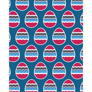 Pink, White & Blue Eggs Printed Backdrop