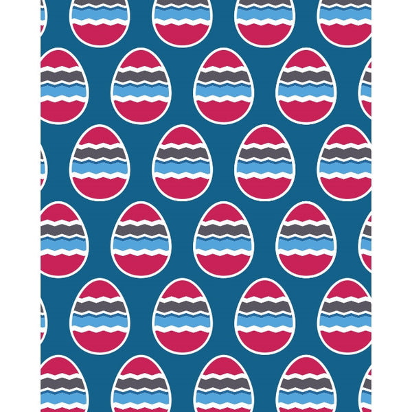 Pink, White & Blue Eggs Printed Backdrop