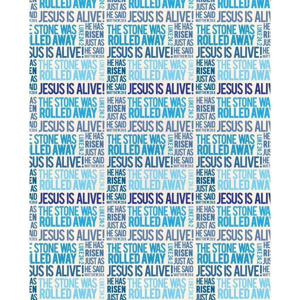 Jesus is Alive Printed Backdrop