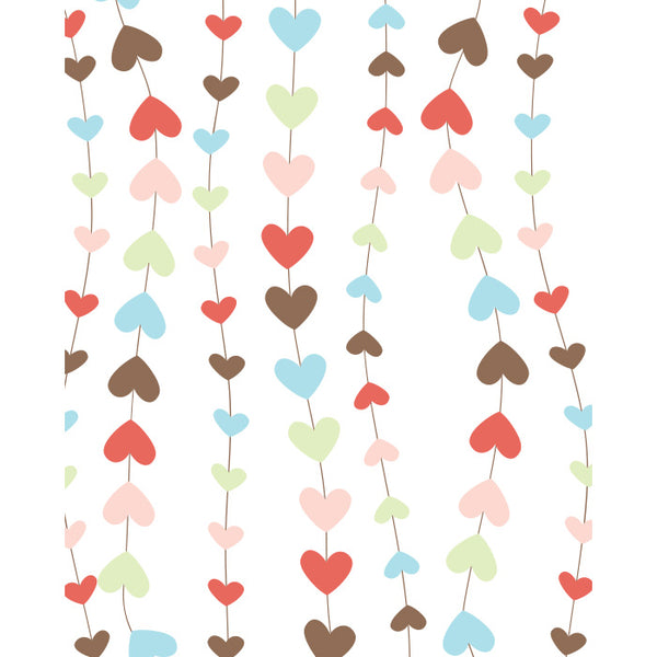 Heart Strings Printed Backdrop