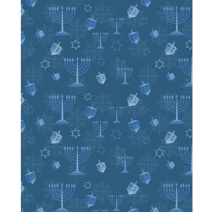 Menorahs & Dreidels Printed Backdrop