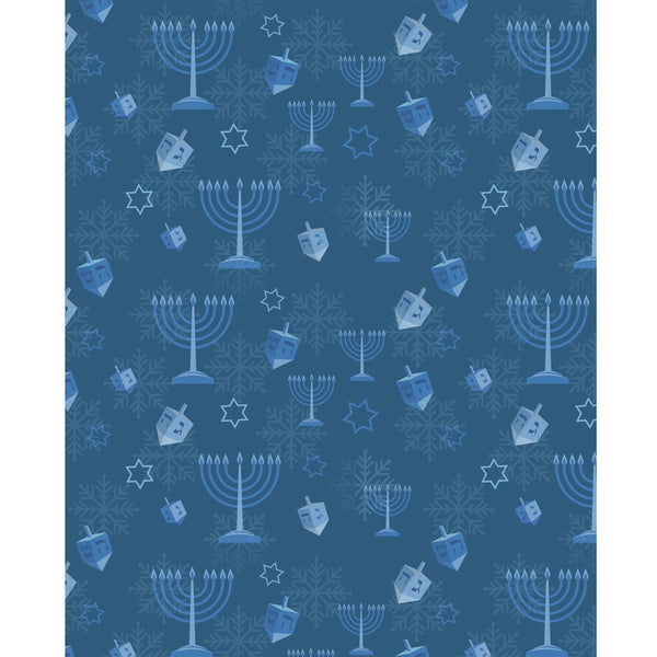 Menorahs & Dreidels Printed Backdrop