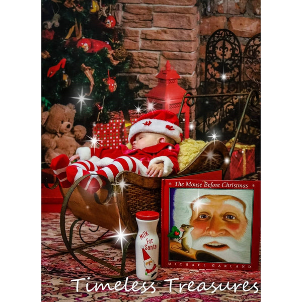 Christmas Great Room Printed Backdrop