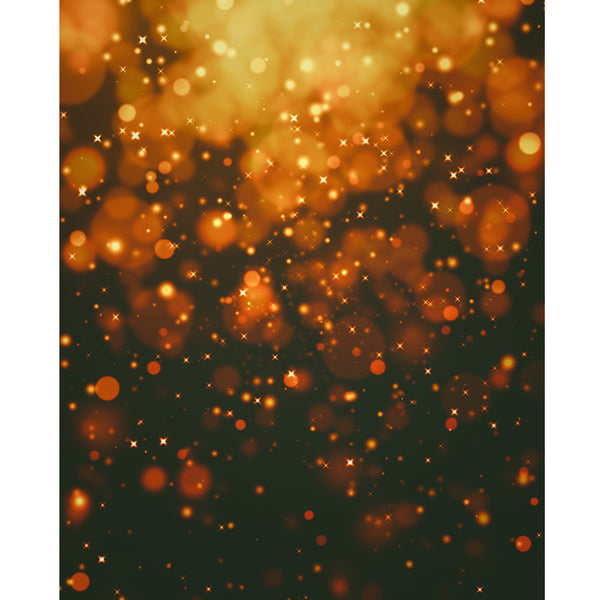 Dark Gold Bokeh Printed Backdrop