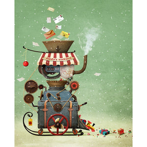 Santafts Workshop Machine Printed Backdrop