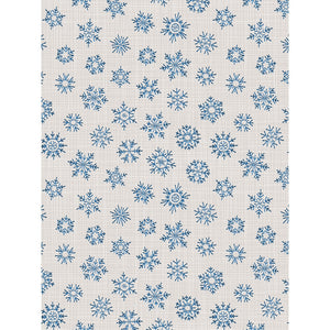 Blue Snowflake Printed Backdrop