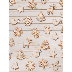 Gingerbread Cookies Printed Backdrop