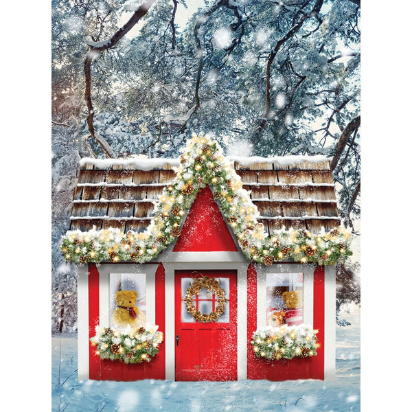 Christmas Playhouse Backdrop