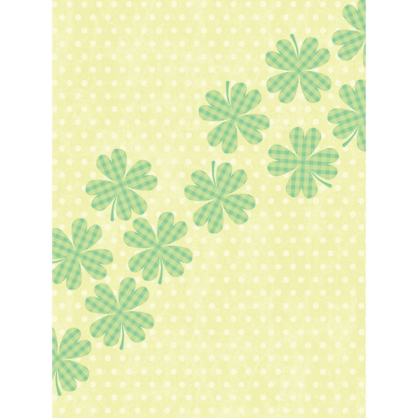 Lucky Clovers Printed Backdrop