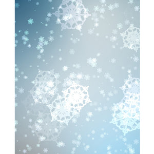 Snowflake Sparkles Printed Backdrop