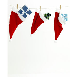 Santafts Hat Stockings Printed Backdrop