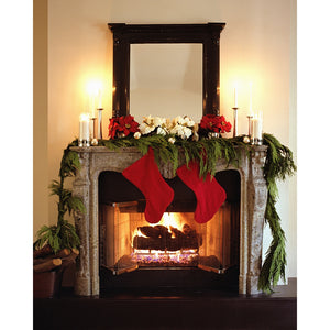 Yule Log Printed Backdrop