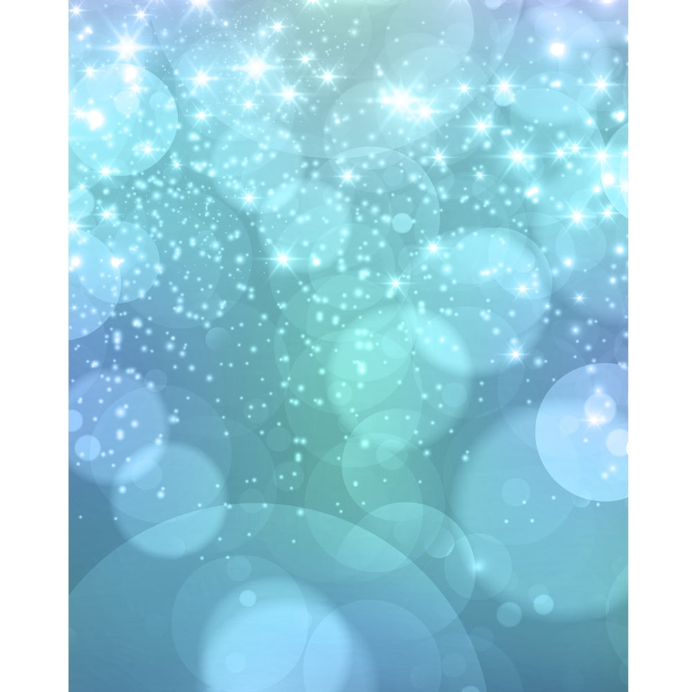 Sparkling Blue Bokeh Printed Backdrop | Backdrop Express Sparkling Blue ...