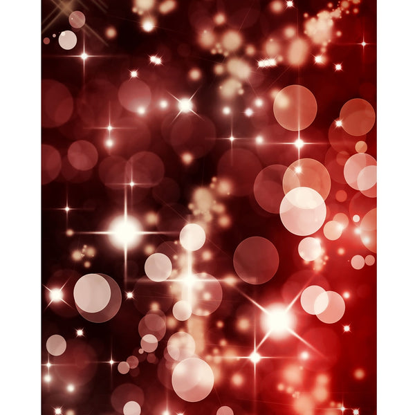 Red Bokeh Printed Backdrop