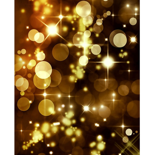 Gold Bokeh Printed Backdrop