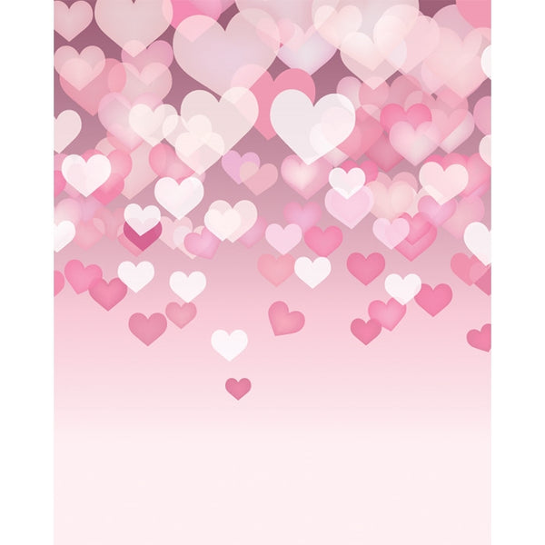 Floating Hearts Printed Backdrop