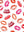 Lipstick Kisses Printed Backdrop