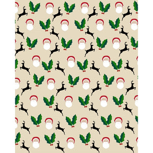 Deer Santa Printed Backdrop