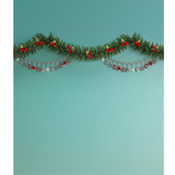 Holiday Garland Printed Backdrop