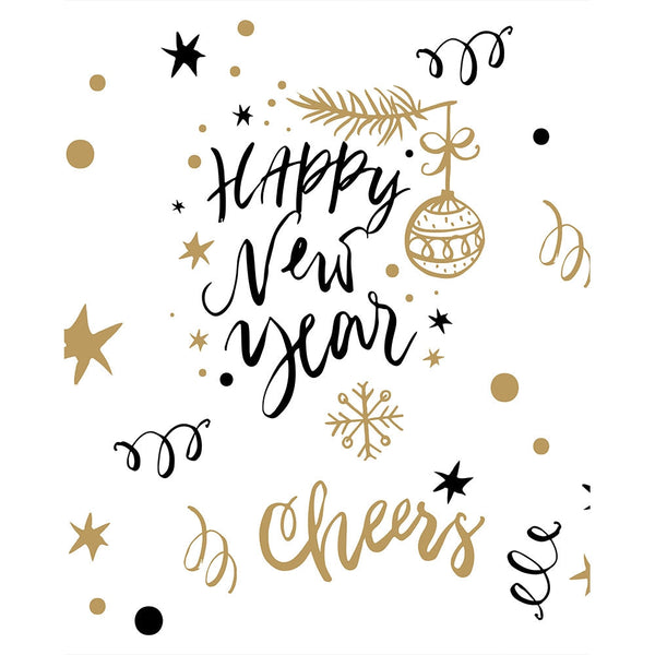 Cheers to the New Year Printed Backdrop