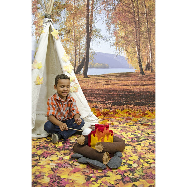 Picnic at the Lake Printed Backdrop