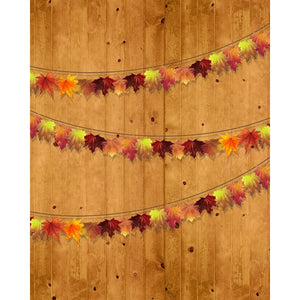 Autumn Garland Printed Backdrop