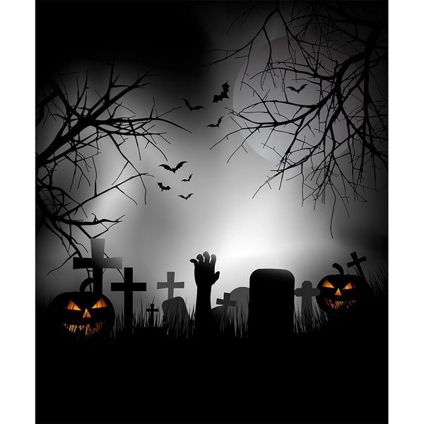 The Night Before Halloween Printed Backdrop