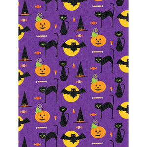 Cat, Bat, & Jack Printed Backdrop