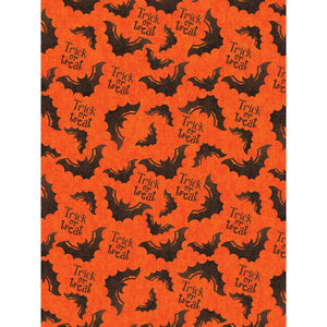 Trick or Treat Bat Printed Backdrop