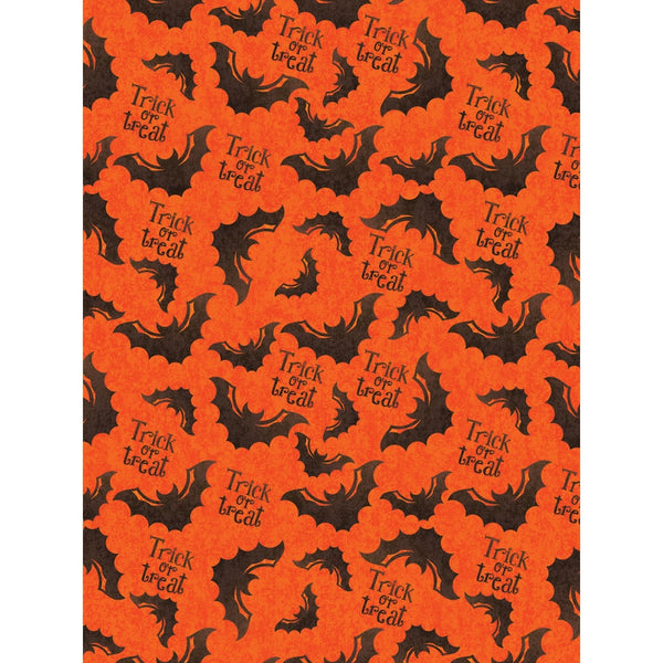 Trick or Treat Bat Printed Backdrop