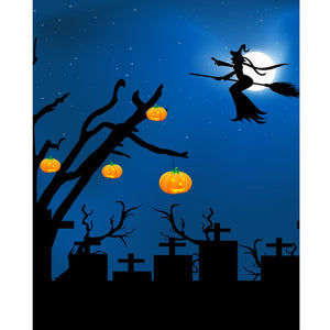 Bewitching Night Printed Backdrop