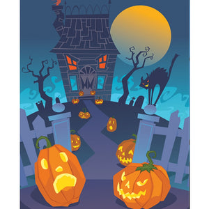 Monster House Printed Backdrop