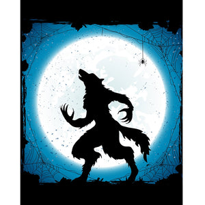 Howling Werewolf Printed Backdrop