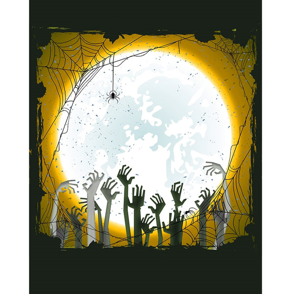 Zombie Land Printed Backdrop