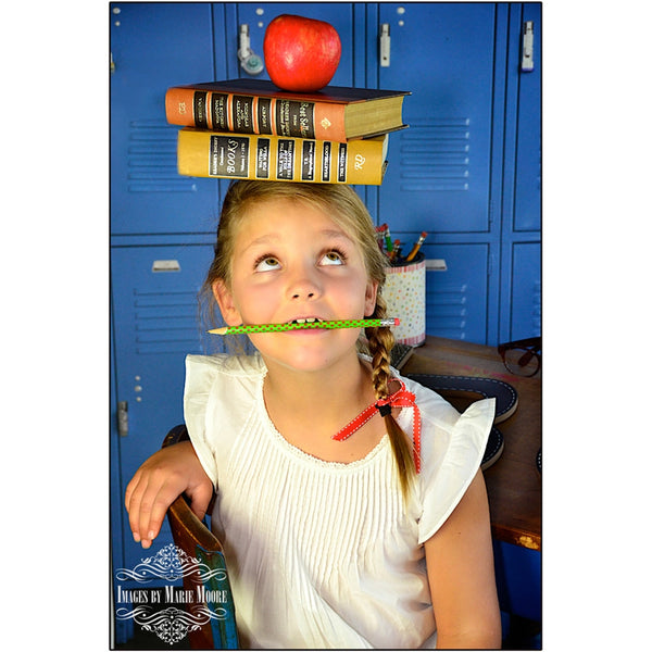 blue locker backdrop school portrait 