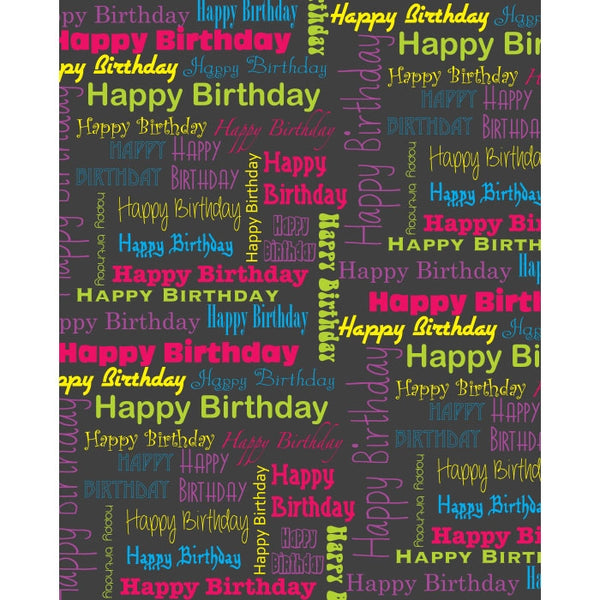 Happy Birthday Collage Printed Backdrop