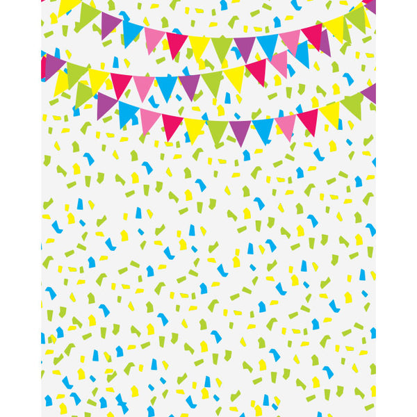 Bright birthday backdrop