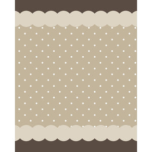 Mocha Polka Dot Printed Backdrop