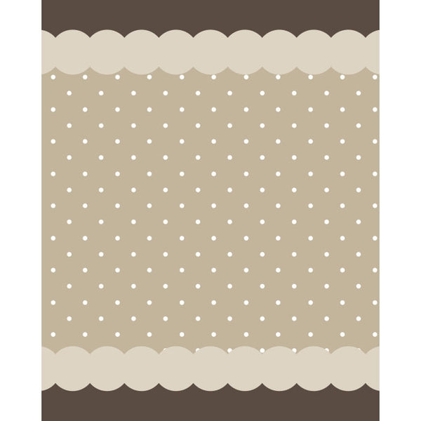 Mocha Polka Dot Printed Backdrop