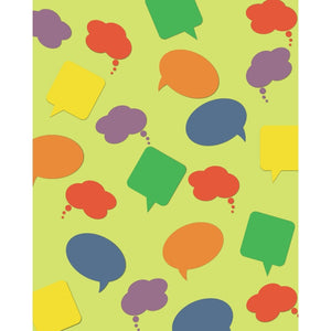 Speech & Thought Bubbles Printed Backdrop