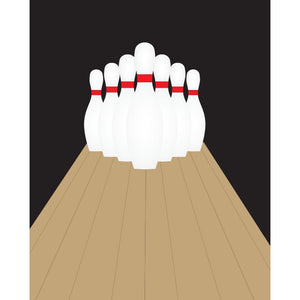 Bowling Lane Printed Backdrop