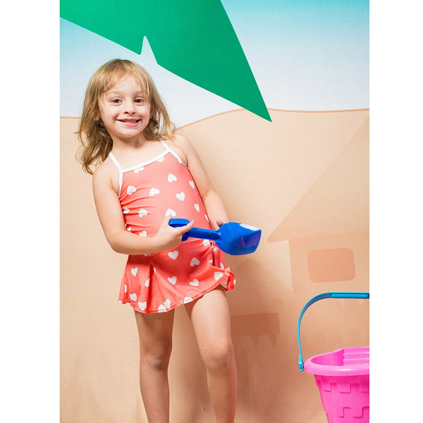 Beach Sandcastle Printed Backdrop