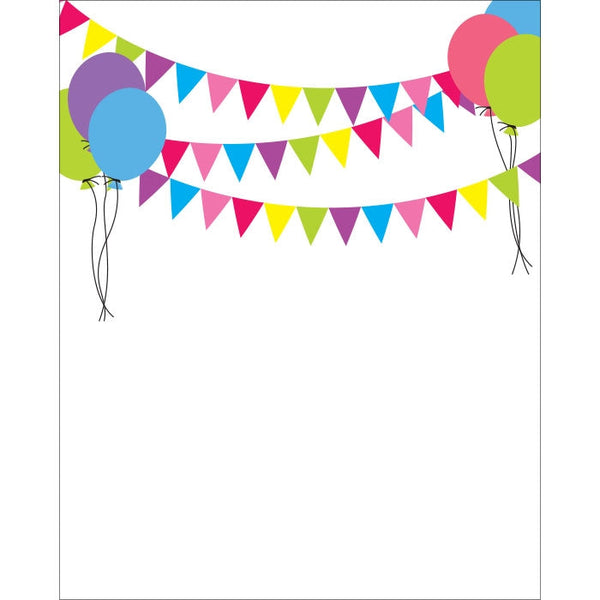 Birthday Banners & Balloons Printed Backdrop