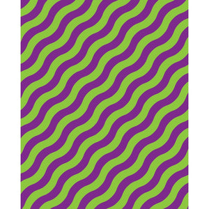 Purple & Green Waves Printed Backdrop