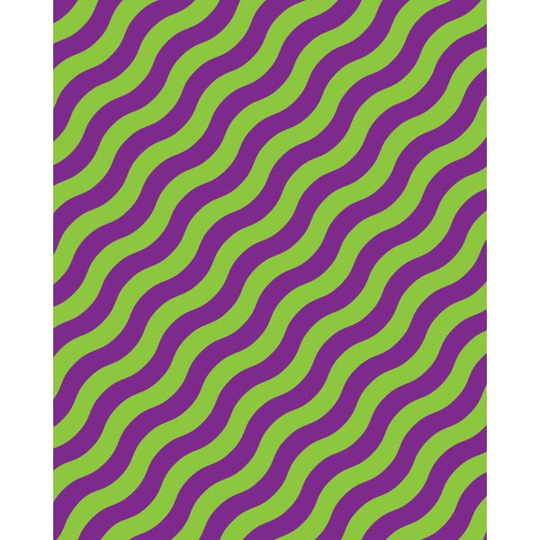 Purple & Green Waves Printed Backdrop