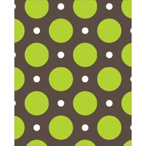 Green & White Polka Dots Printed Backdrop