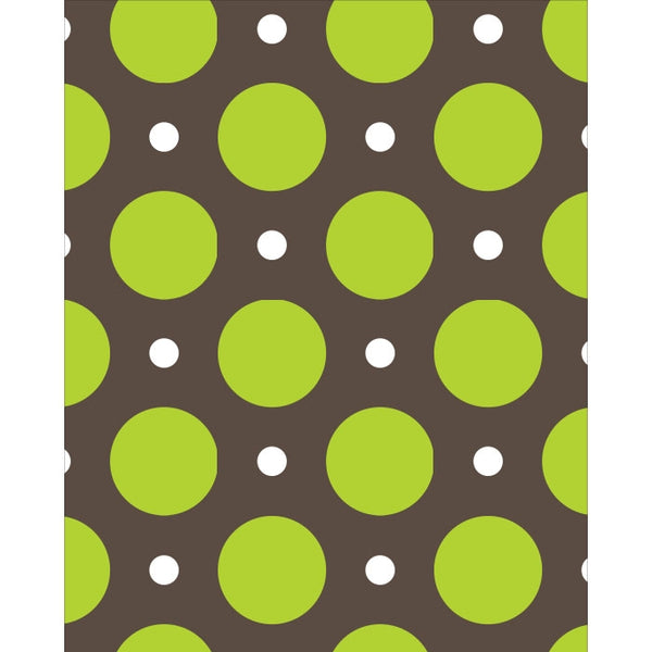 Green & White Polka Dots Printed Backdrop