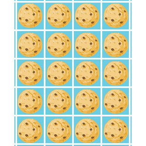 Cookies Printed Backdrop