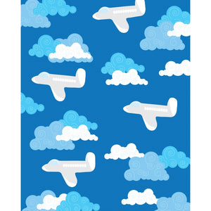 Flying Planes Printed Backdrop