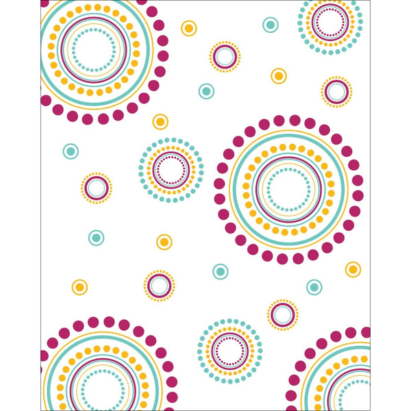 Pink Rippling Circles Printed Backdrop